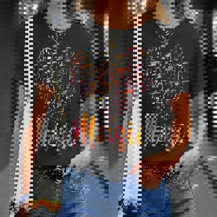 音楽家ギフト 楽器 音符 ト音記号 Tシャツ 彼女への贈り物