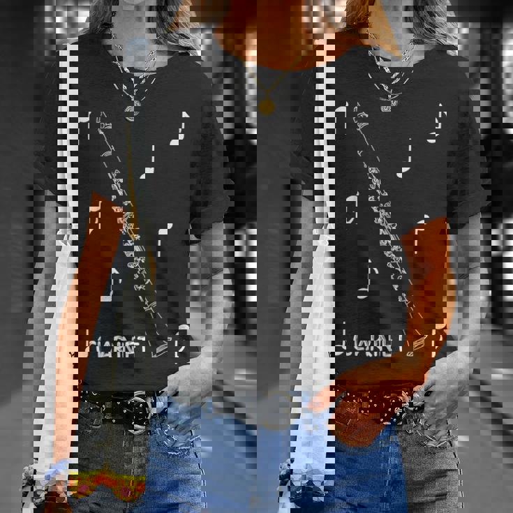 音符クラリネット Tシャツ 彼女への贈り物