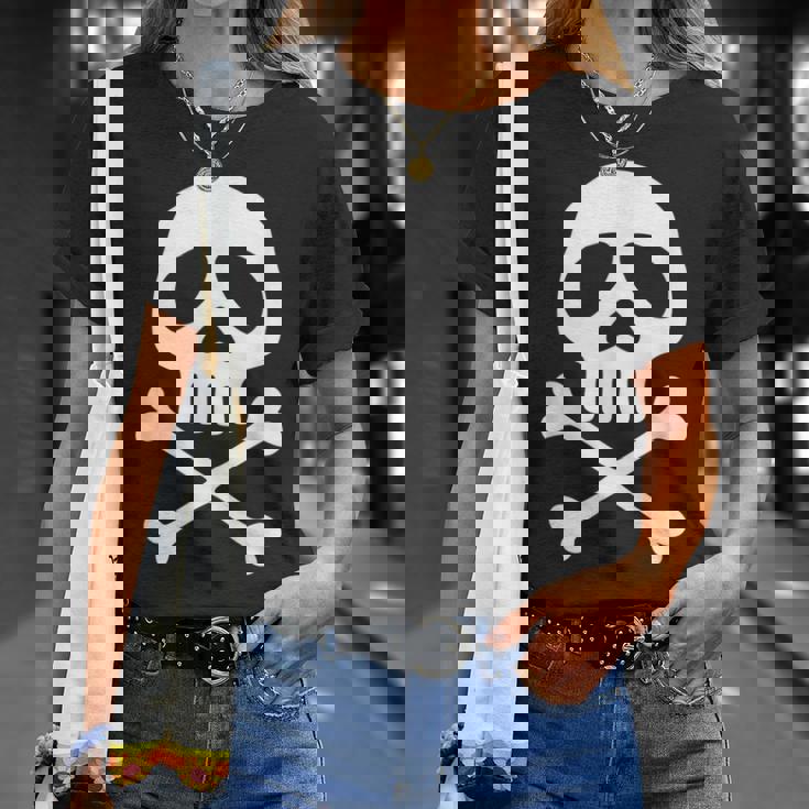 頭蓋骨、宇宙海賊、船長、パーティー、ハロウィーン、カーニバル Tシャツ 彼女への贈り物