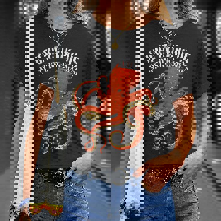 頭足類 タコ イカ 大ダコ 海洋学 Tシャツ 彼女への贈り物