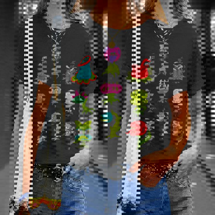 食虫植物 恋人 キッズ サラセニア ヴィーナス ハエトラップ Tシャツ 彼女への贈り物