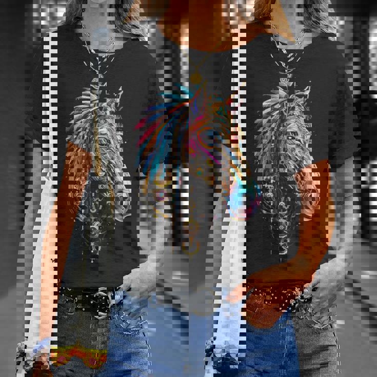 馬 動物 モチーフ イラスト 馬 Tシャツ 彼女への贈り物