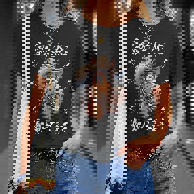 馬のために働いてます Tシャツ 彼女への贈り物