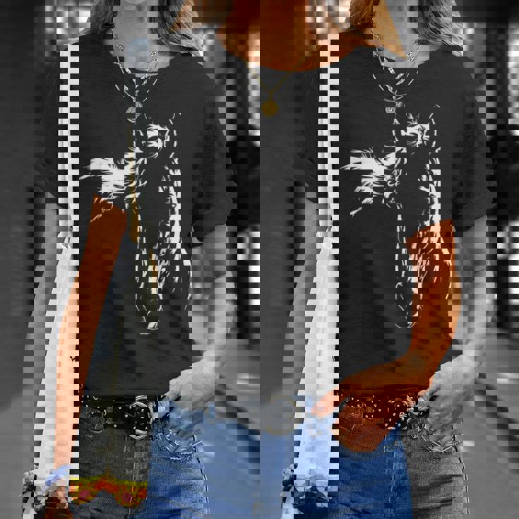 馬好きのためのエレガントな馬のシルエットのグラフィックアートデザイン。 Tシャツ 彼女への贈り物