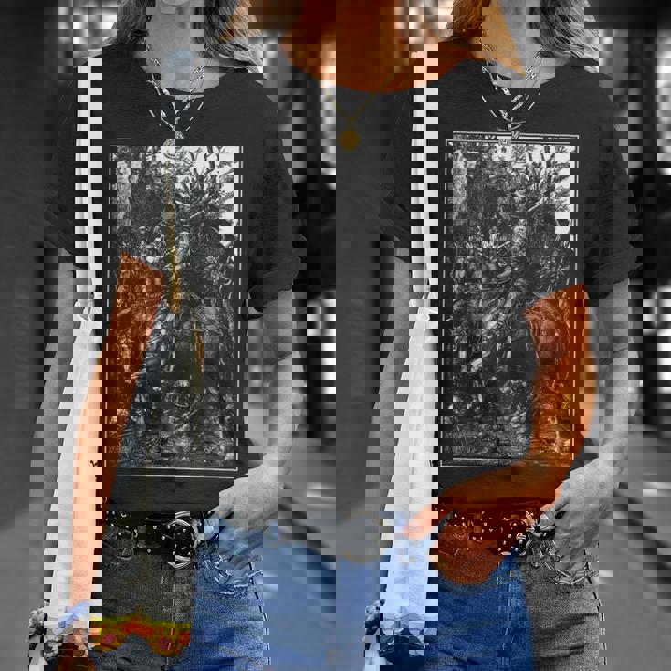 騎士、死と悪魔 1513 アルブレヒト・デューラー 銅彫刻 Tシャツ 彼女への贈り物