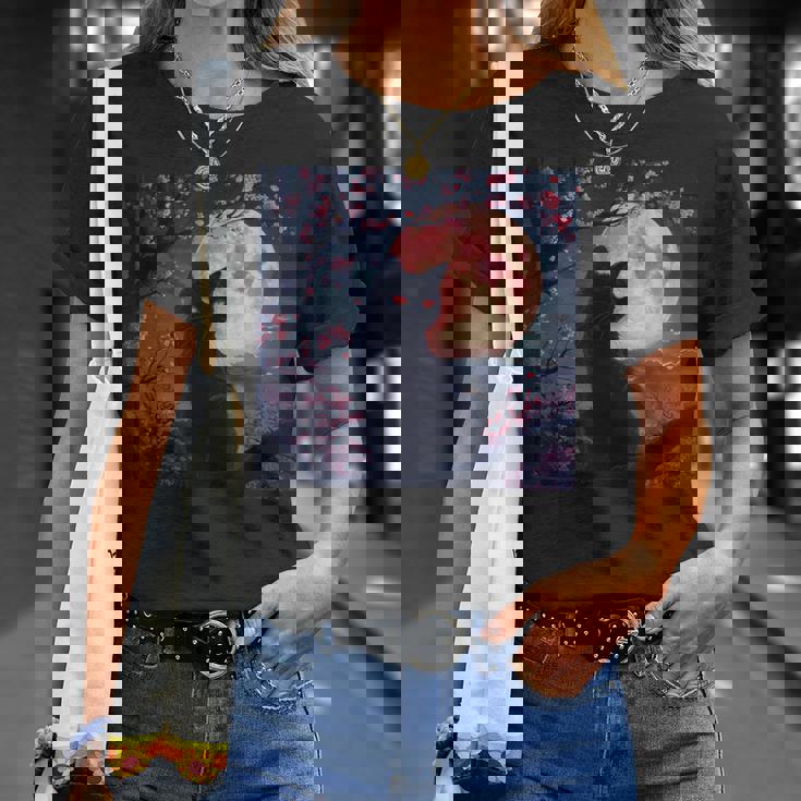 魅惑の赤い月 Tシャツ 彼女への贈り物