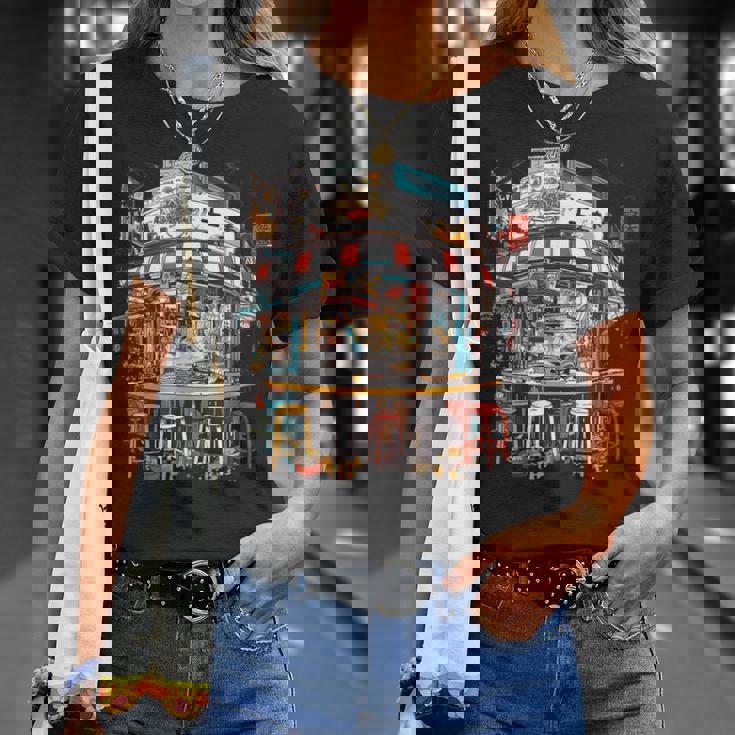 鮮やかな東京ラーメン屋 日本食好き カワイイオタク Tシャツ 彼女への贈り物