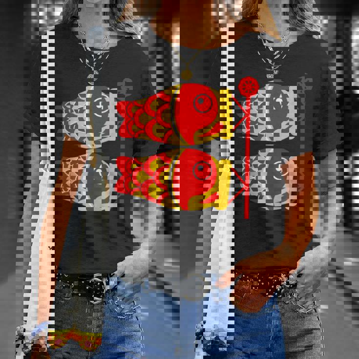 鯉 鯉 漢字 鯉のぼり 旗 Tシャツ 彼女への贈り物