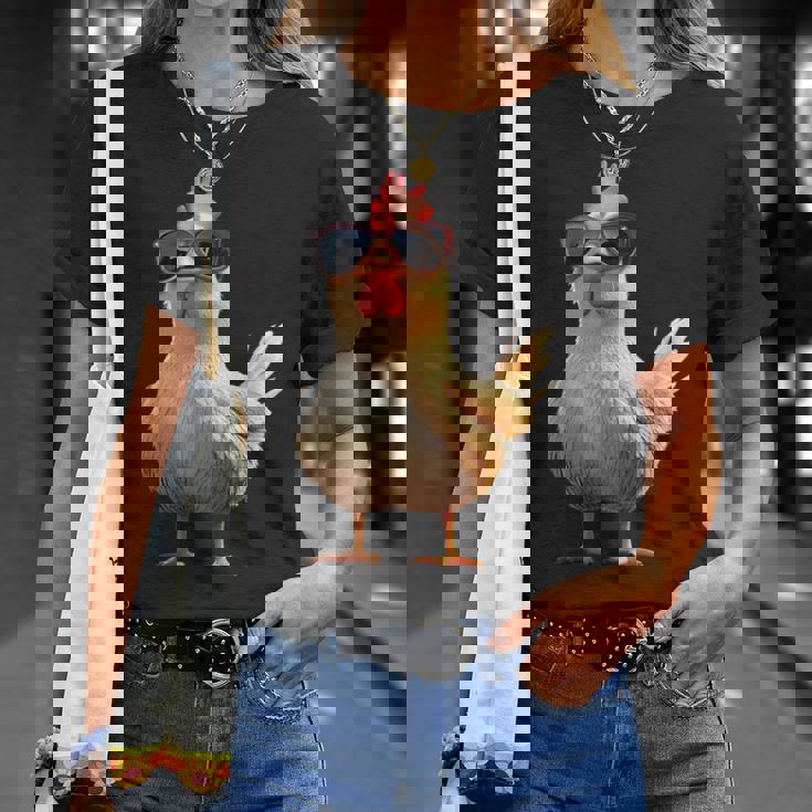 鶏 農家 農家 甘い 鶏 Tシャツ 彼女への贈り物