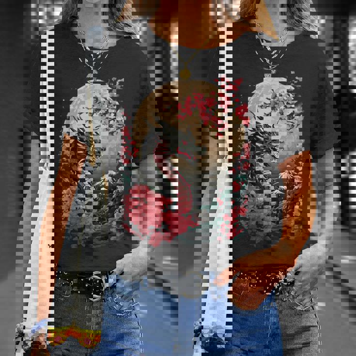 黒龍 桜 日本 美学 日本龍 Tシャツ 彼女への贈り物