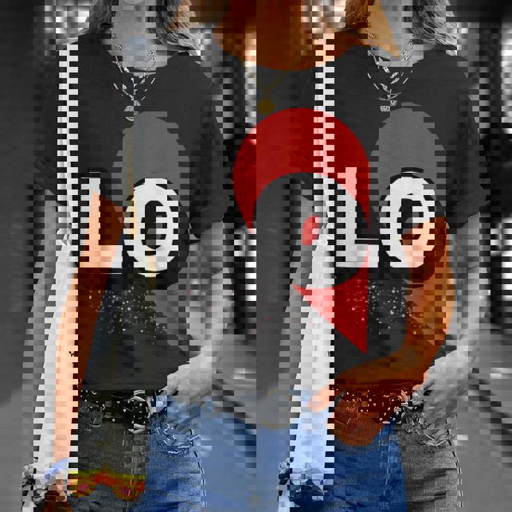 ２人で着るとハートが出来る Loveの文字になる 「Lo」カップル 恋人 Tシャツ 彼女への贈り物