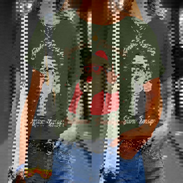 Santa's Favorite ソフトウェア開発者 面白いクリスマスサンタ Tシャツ 彼女への贈り物