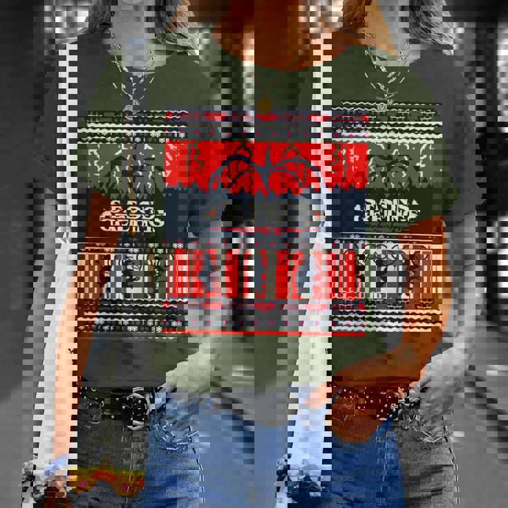 ストレンジャー・シングス Xmas Mind Flayer 逆さまファン記念品 Tシャツ 彼女への贈り物