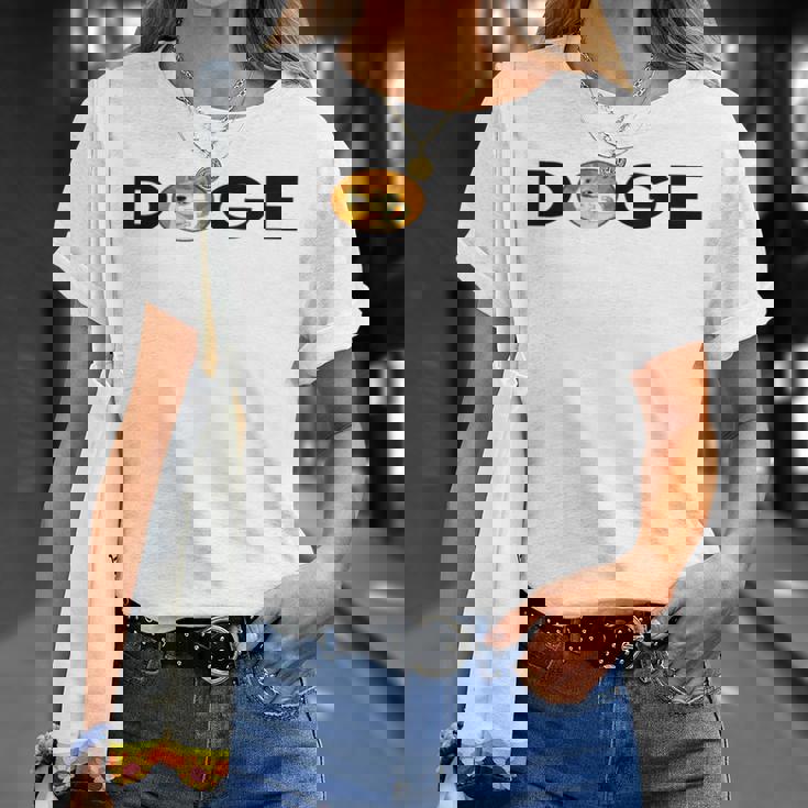 - Doge Dogecoin 暗号通貨 Fun Me Coin Tシャツ 彼女への贈り物