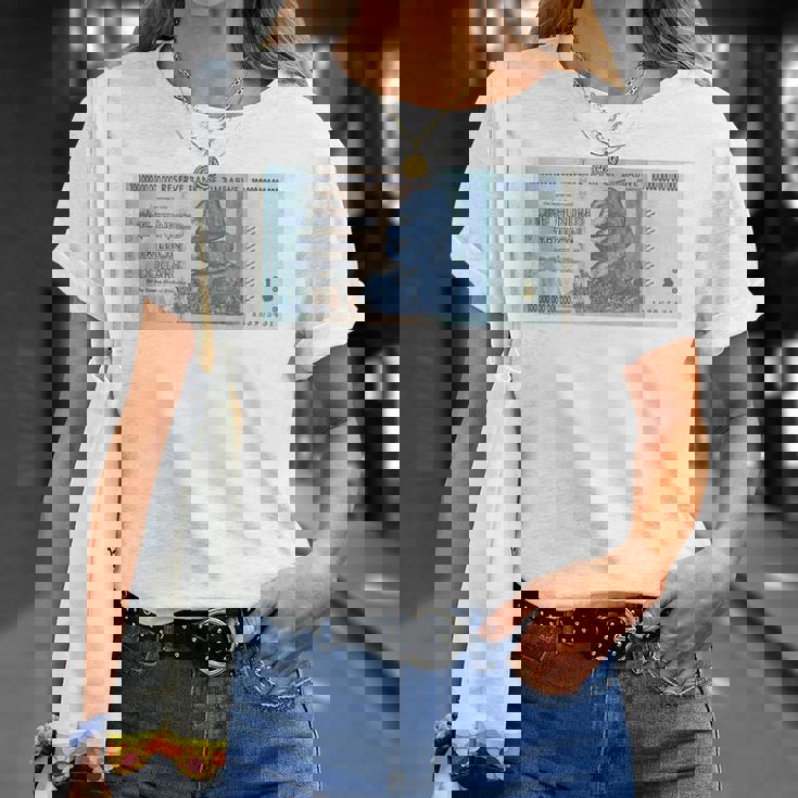 100兆 ジンバブエドル Tシャツ 彼女への贈り物