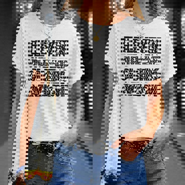 11歳の誕生日シャツギフト年齢11歳男の子女の子 Tシャツ 彼女への贈り物