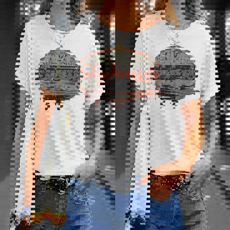 172Kyhawk ヴィンテージ レトロ 飛行機 フライングパイロット Tシャツ 彼女への贈り物