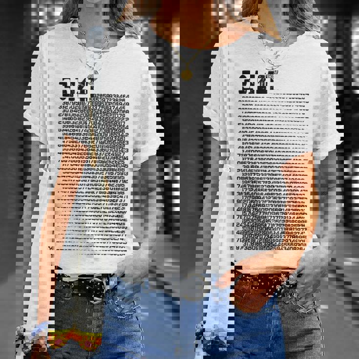 314 円周率の日 数学 非合理数 円周率 Tシャツ 彼女への贈り物