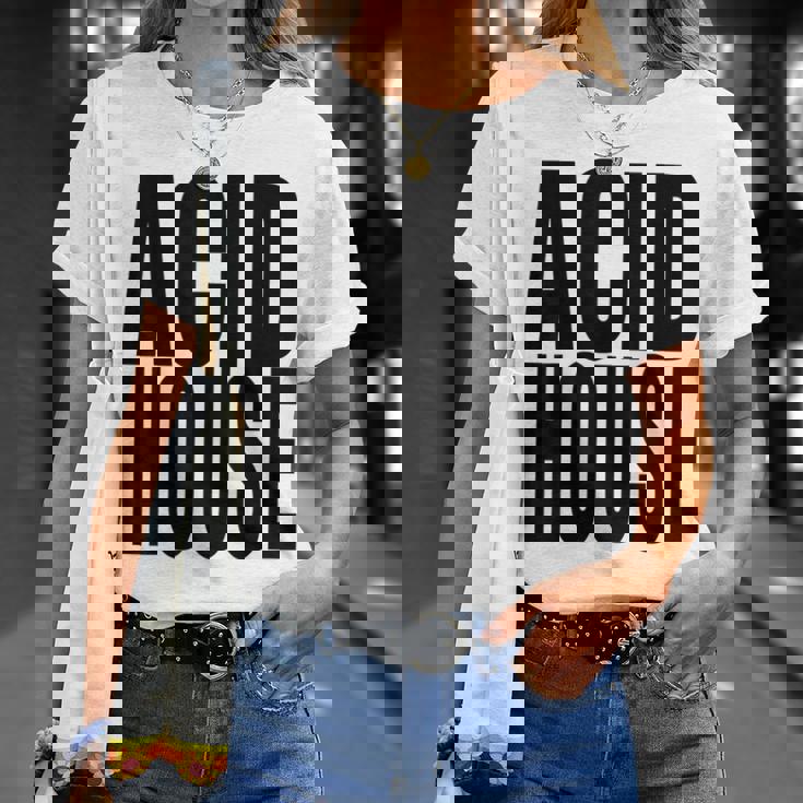 Acid House Music 90年代 Edm Rave Festival Dance Lover Tシャツ 彼女への贈り物