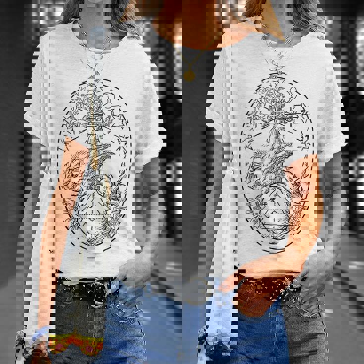 Azoth アゾット Rebis、バジル・バレンタイン、錬金術 Basilalentine Tシャツ 彼女への贈り物