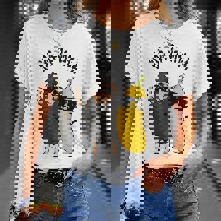 Baa-Nana おもしろバナナ羊しゃれ Tシャツ 彼女への贈り物