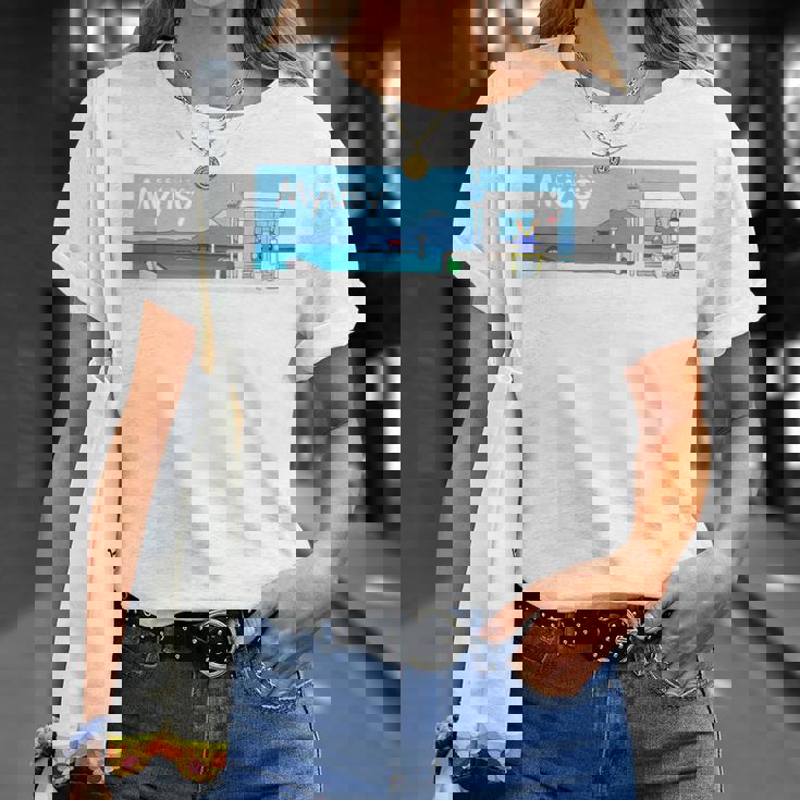 Beautifuleaside Town Hayama Unny Day Myusy Tシャツ 彼女への贈り物