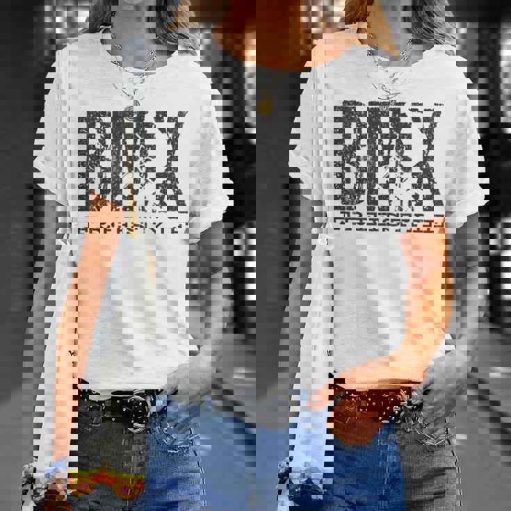 Bmxビンテージバイクファンの贈り物少年少女自転車bmx Tシャツ 彼女への贈り物