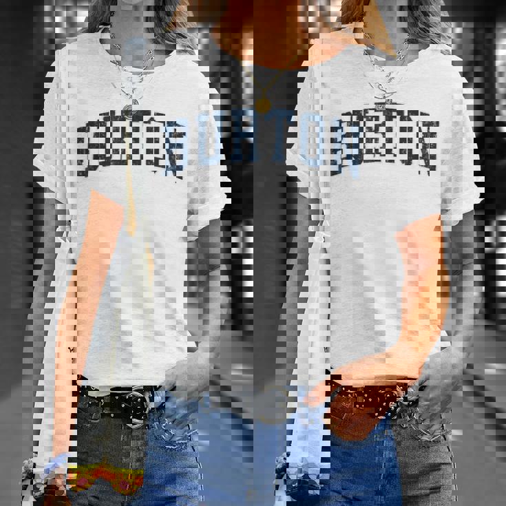 Burton Michigan Mi ヴィンテージ スポーツデザイン ネイビーデザイン Tシャツ 彼女への贈り物