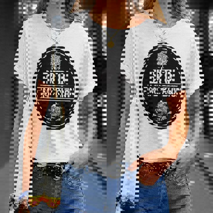 Burtonバートン ファミリーリユニオン 私たちのルーツは強い木 Tシャツ 彼女への贈り物
