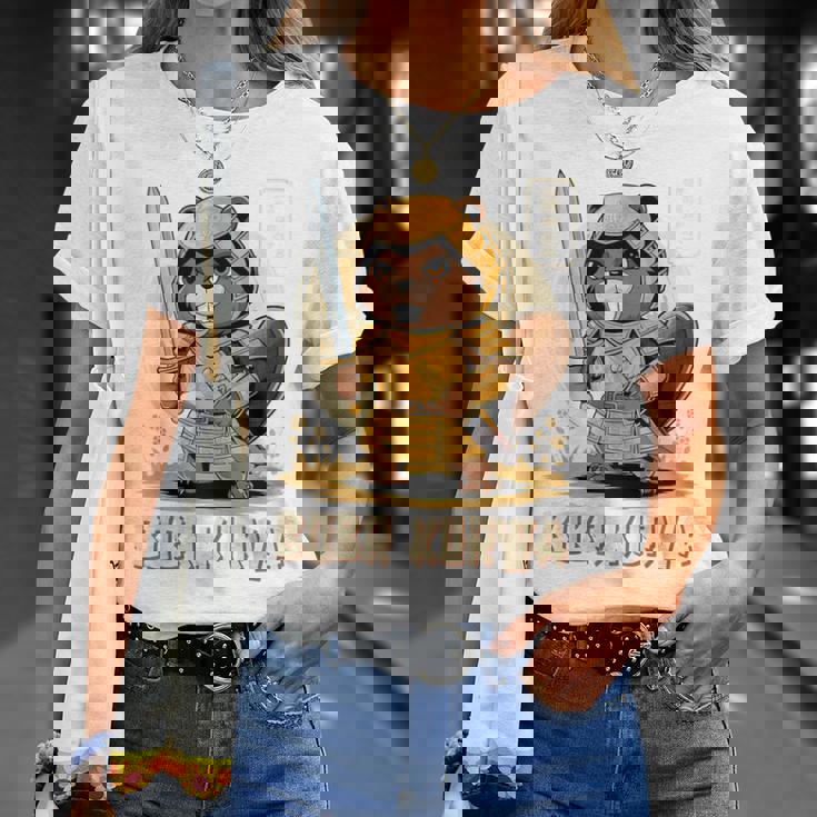 Bóbr Kurwa サムライ 日本人 ボーバー クルワ ポーランド語 ミーム ボブル Tシャツ 彼女への贈り物