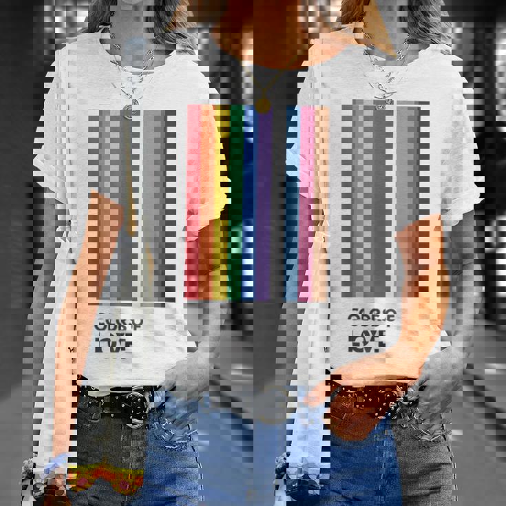 Colors Of Love Lgbt Flag Pride Month トランスジェンダー レインボーtシャツ Tシャツ 彼女への贈り物