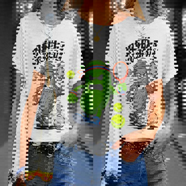 Crushed It You Big Dill Pickle Tennis Tシャツ 彼女への贈り物