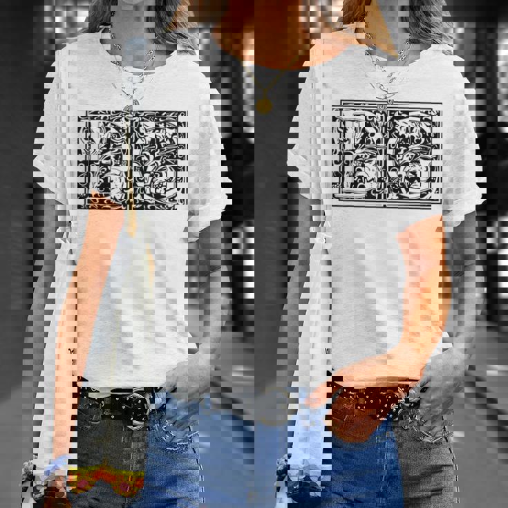 Dg Initials D G Nameurname Onomastics Onomatology Tシャツ 彼女への贈り物