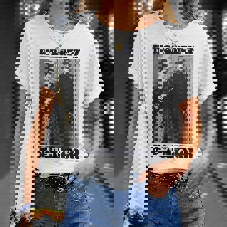 Dr Caligari ハロウィンモンスターポスター ヴィンテージホラー映画 Tシャツ 彼女への贈り物