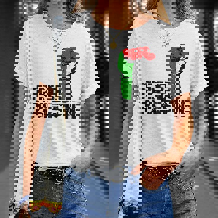 Free Palestine パレスチナの旗無料パレスチナ Tシャツ 彼女への贈り物