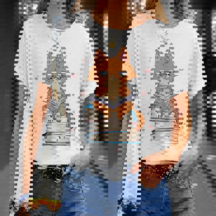 Cat & Amp Amp Book Lover シャツ 猫と本の愛好家 Tシャツ 彼女への贈り物