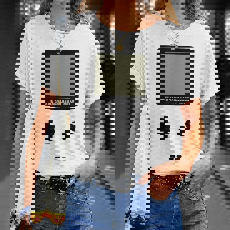 Gameboy オリジナルゲーマー 面白いオタクビデオゲームシャツ Tシャツ 彼女への贈り物