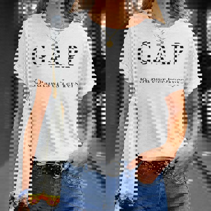 GAP 神は祈りに答えてくださる 長袖tシャツ Tシャツ 彼女への贈り物