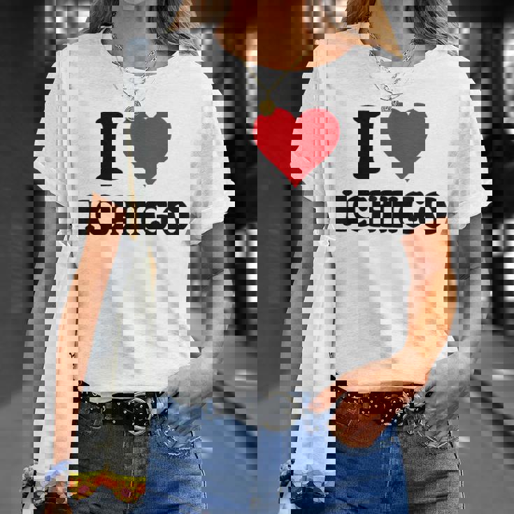 I Heart いちご ファーストネーム I Love パーソナライズ Tシャツ 彼女への贈り物