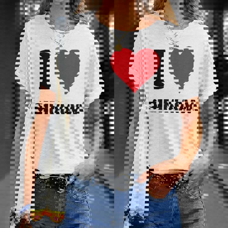 I Heart 白川ジャパンラブ 日本土産 Tシャツ 彼女への贈り物