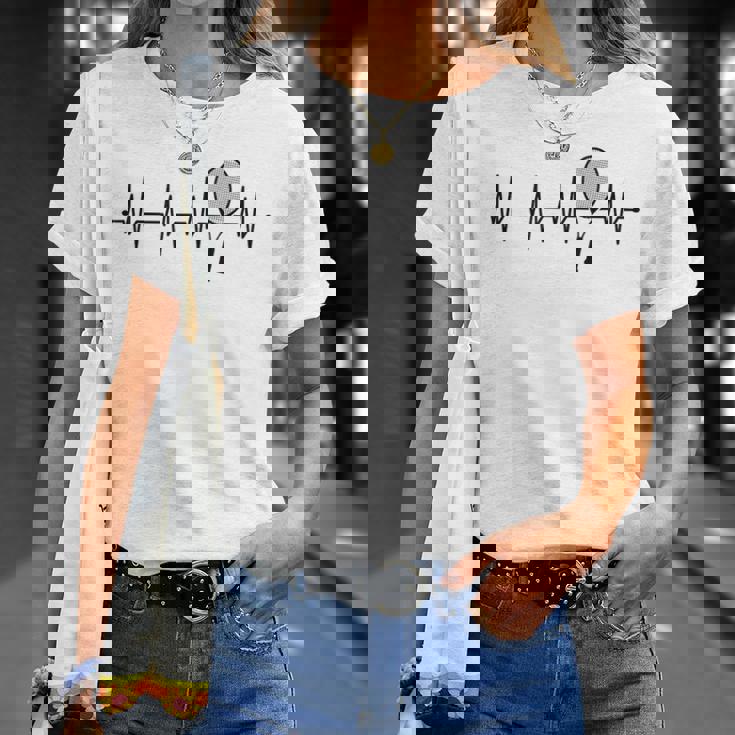 Heartbeat Ecg テニスラック メンズ レディース キッズ Tシャツ 彼女への贈り物