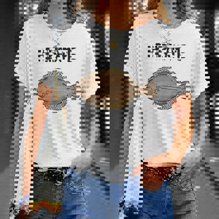 Hirame ヒラメ 平目 鮃 魚好き 願掛け 釣り好き 海釣り 趣味 おもしろ 寿司ネタ 趣味釣り 船釣り 釣り Tシャツ 彼女への贈り物