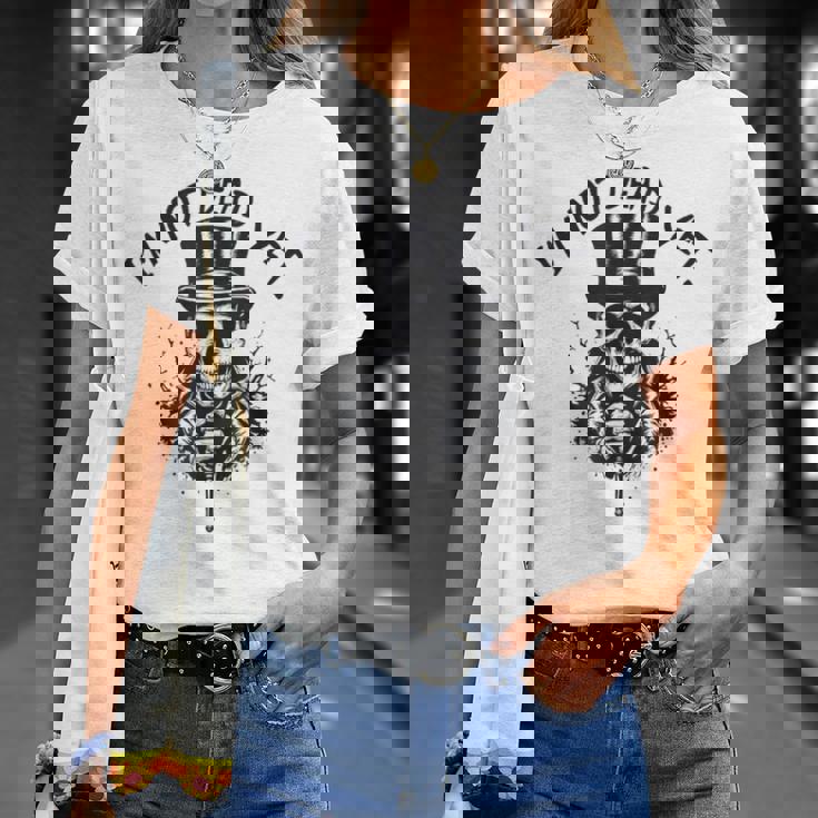 I'm Not Dead Yet Thekeleton Head Tシャツ 彼女への贈り物