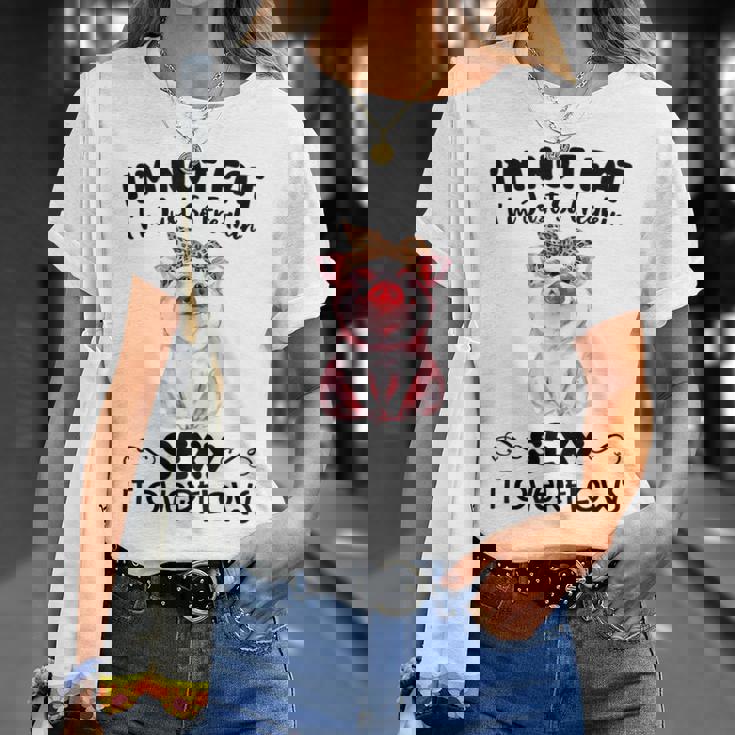 I'm Not Fat シャツ Tシャツ 彼女への贈り物