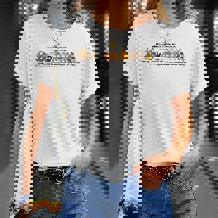 International Macaque Week 2024Er1 Tシャツ 彼女への贈り物