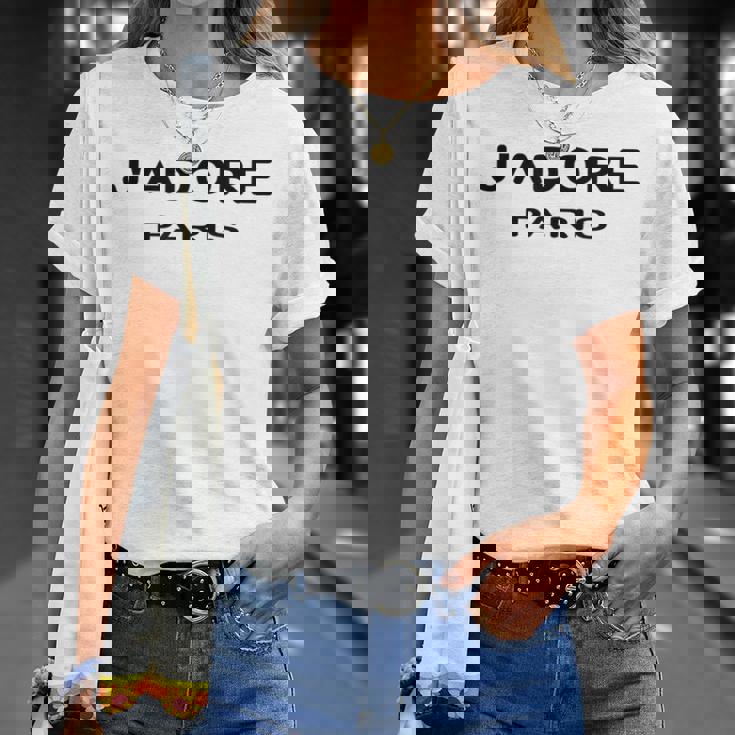 J'adore Paris、J'adore Paris、フランス フランスの都市 Tシャツ 彼女への贈り物