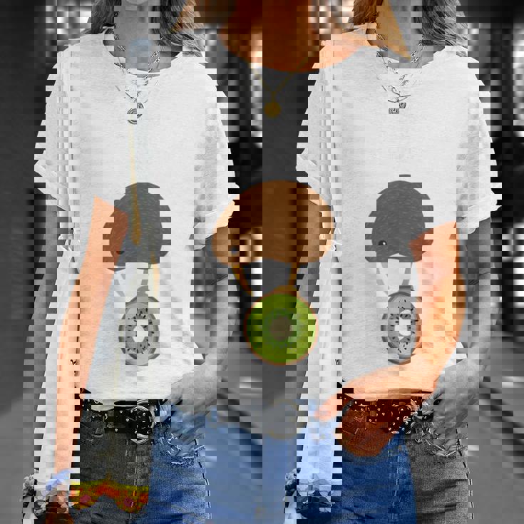 Kiwi Bird Evolution 面白いキウイフルーツパンギフトtシャツ Tシャツ 彼女への贈り物