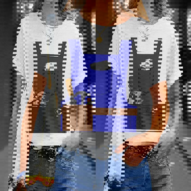 Last Minute Mason ハロウィン 労働者 グループ コスチューム 長袖tシャツ Tシャツ 彼女への贈り物