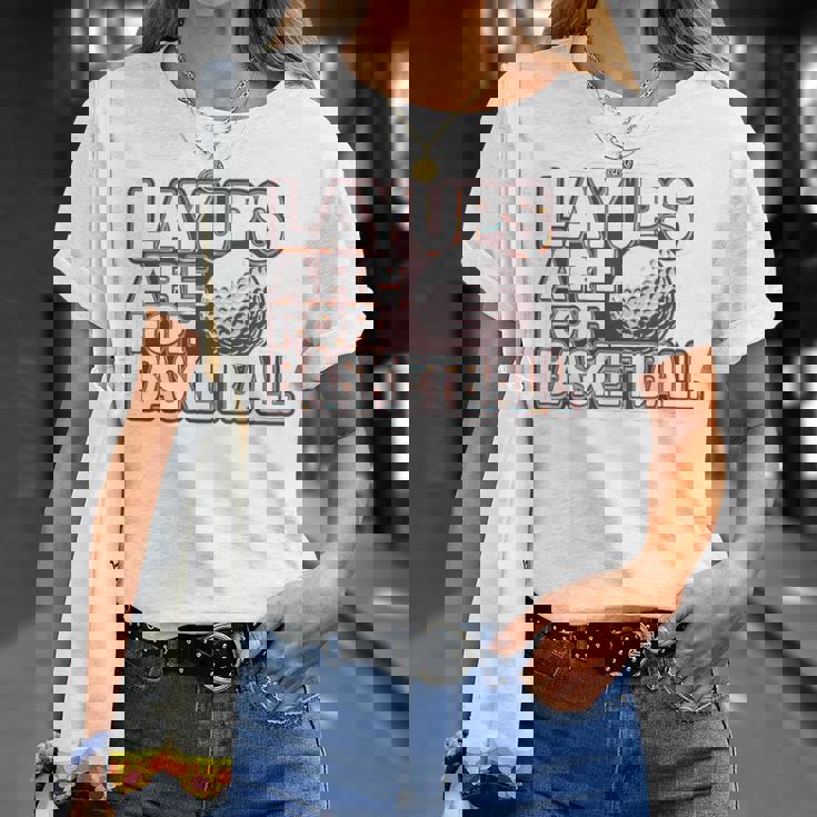 Layups Are For Basketball ゴルフ ユーモア スポーツ Tシャツ 彼女への贈り物