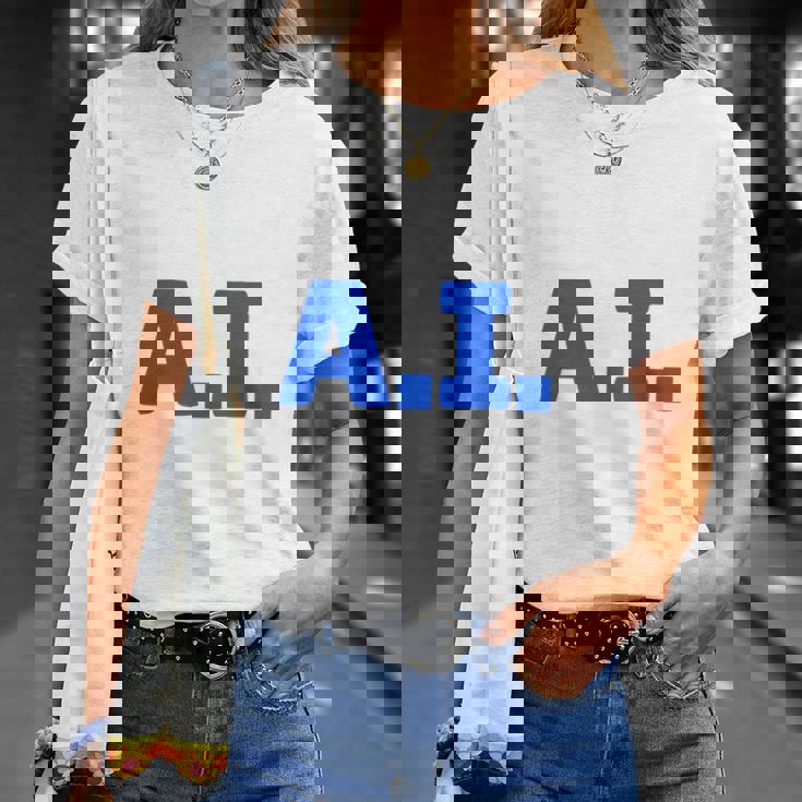 I Love AI 人工知能 長袖tシャツ Tシャツ 彼女への贈り物